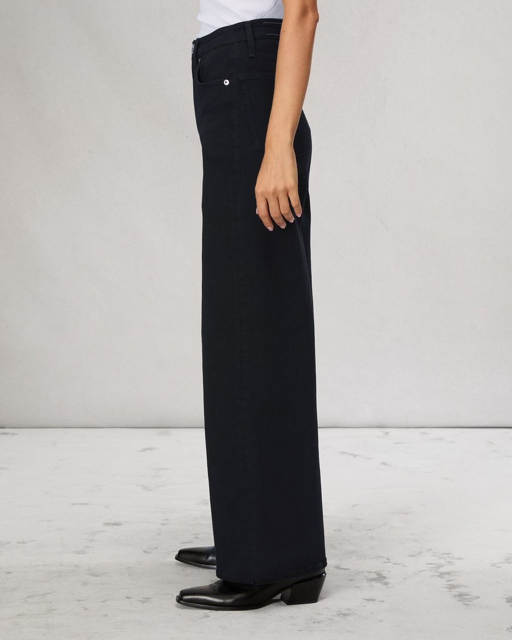 Flexi Sofie Ankle Wide-Leg Jean - Black