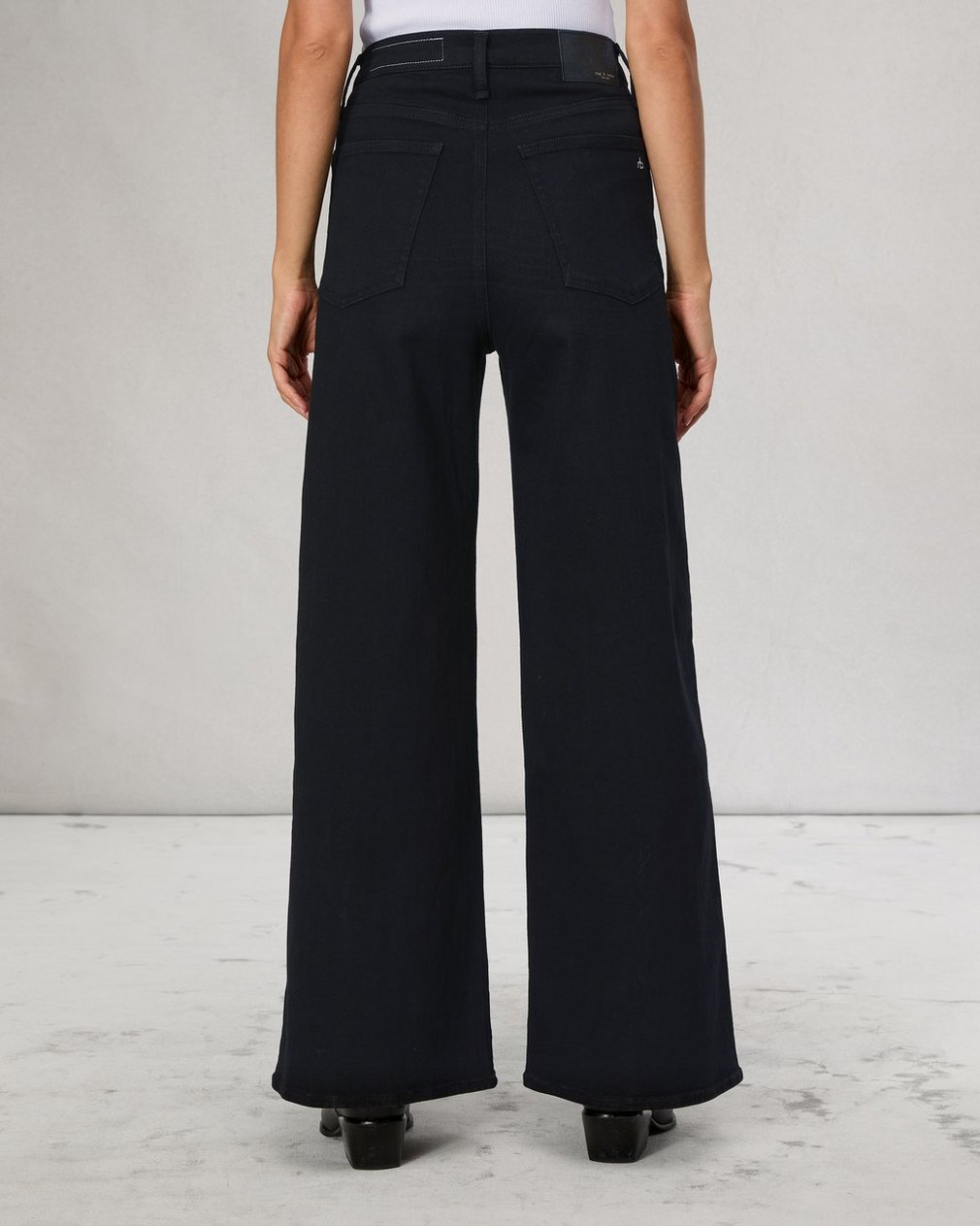 Flexi Sofie Ankle Wide-Leg Jean - Black