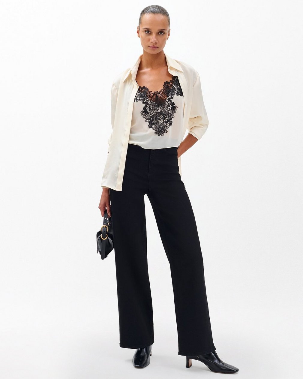 Hadley Wide-Leg Jeans - Black