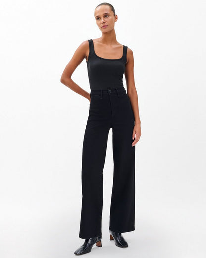 Hadley Wide-Leg Jeans - Black