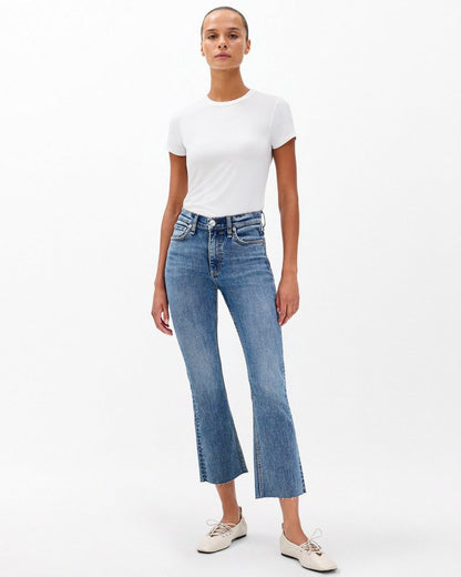Peyton Ankle Bootcut Jeans - Woodstock