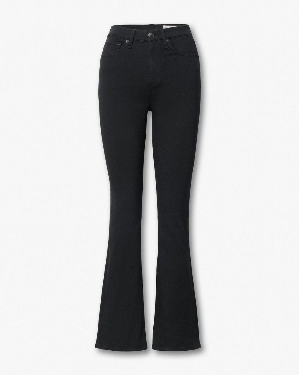 Peyton Bootcut - Black: Mid-Rise Stretch Jean