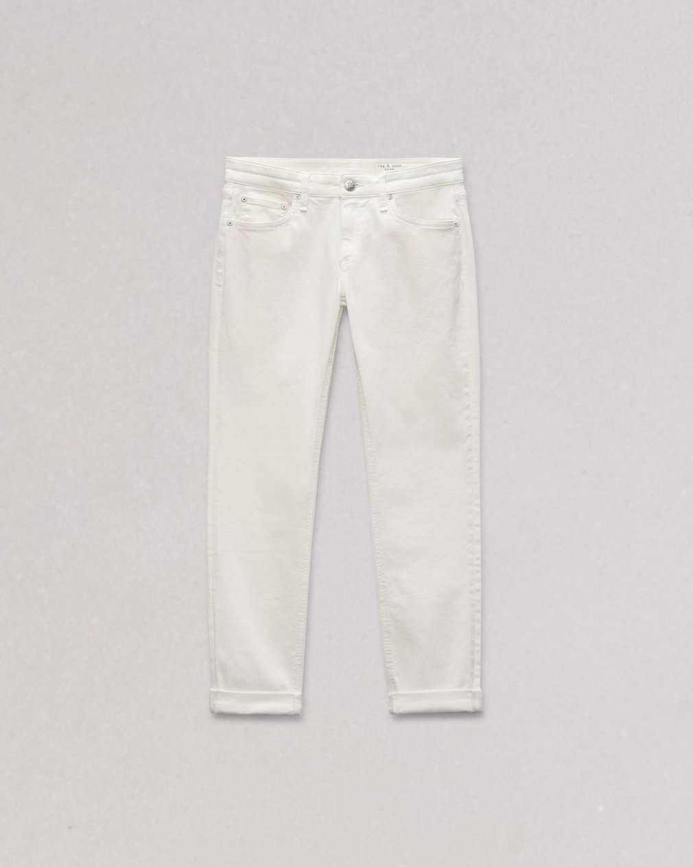 Dre Slim Boyfriend Jean - Optic White