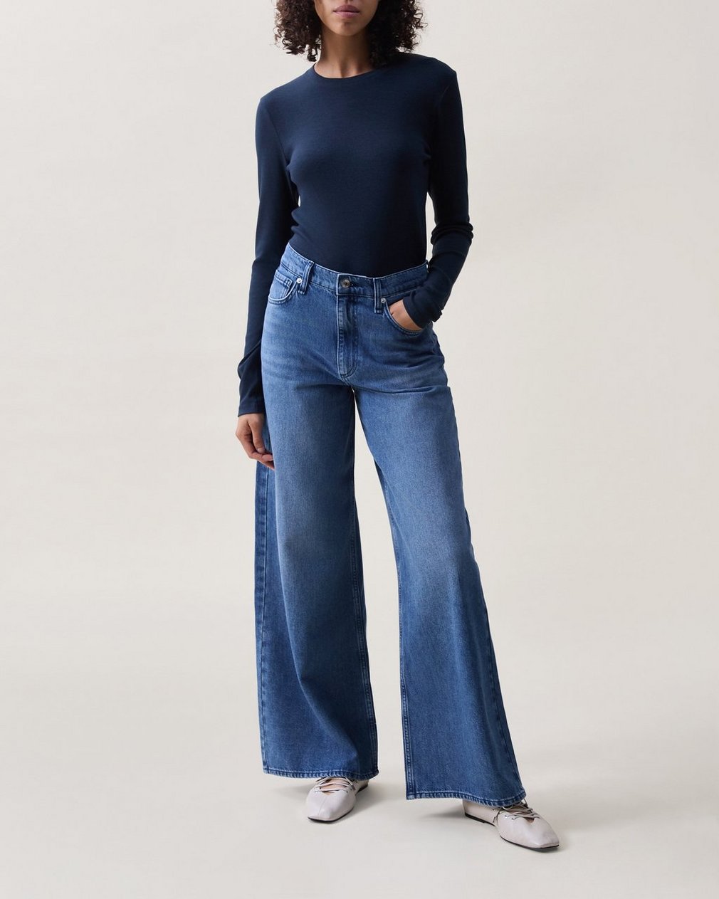 Serena Wide-Leg Jeans - Polk