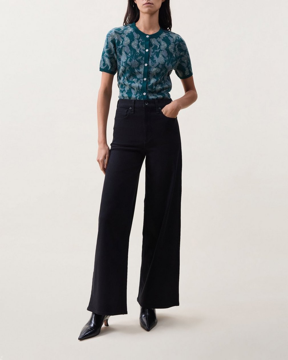 Serena Wide-Leg Jeans - Black