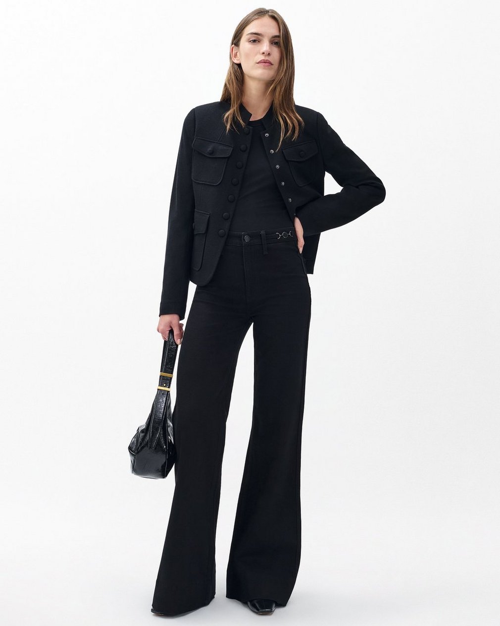 Skylar Wide-Leg Jeans - Black