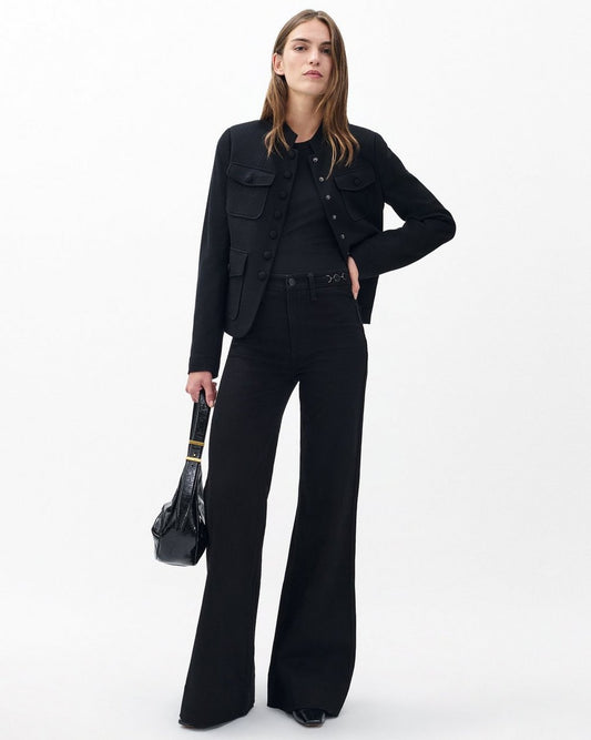 Skylar Wide-Leg Jeans - Black