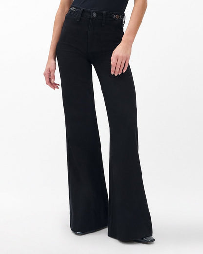 Skylar Wide-Leg Jeans - Black