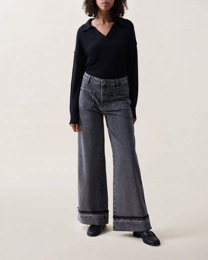 Melina Wide-Leg Jeans - Butler