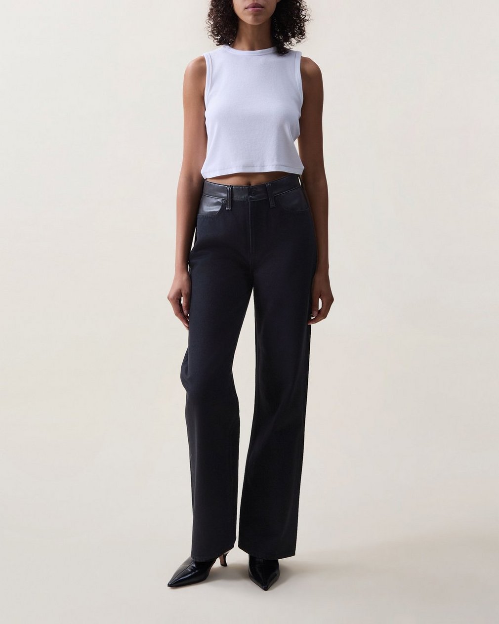 Lori Wide-Leg Jeans - Black Combo