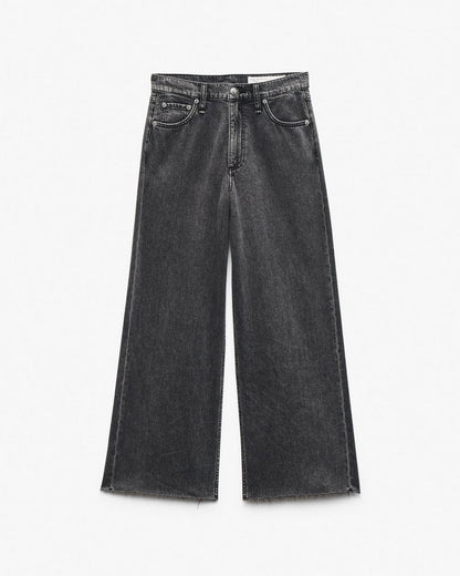 Andi Ankle Wide-Leg Jeans - Raven