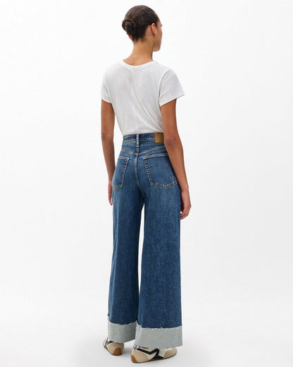 Sofie Cuffed Wide-Leg Jeans - Lee