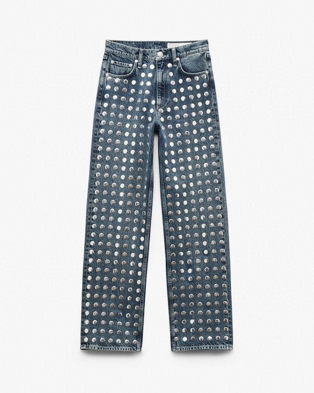 Shea Relaxed Straight Jeans - Kingston Stud