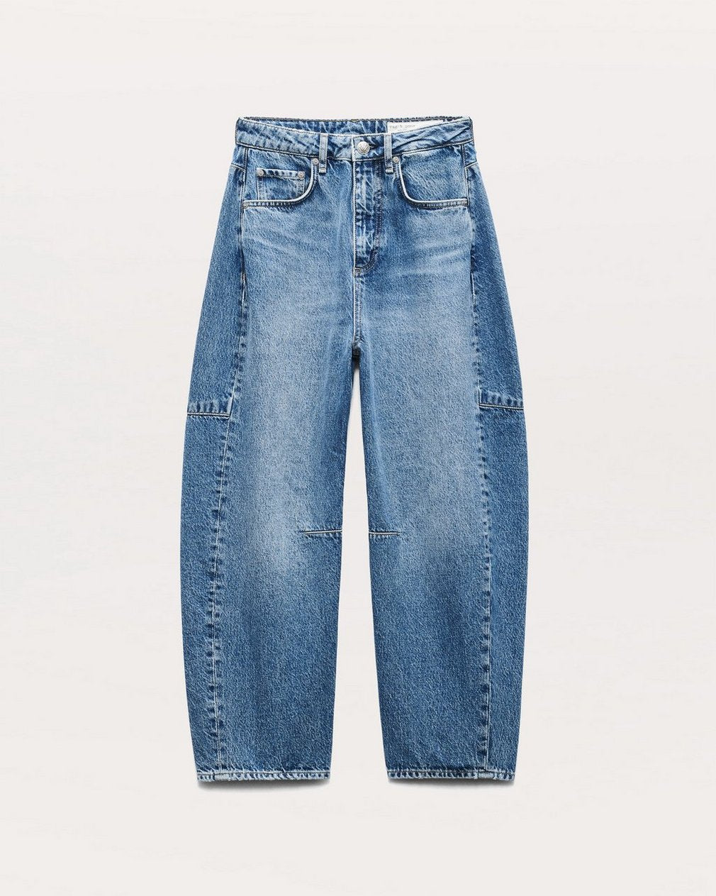 Charlie Ankle-Length Barrel Jeans - Accord