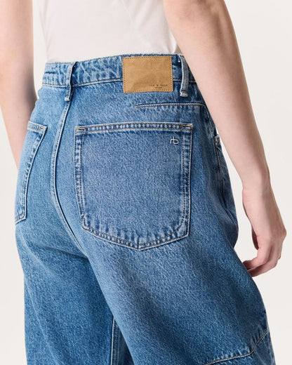 Charlie Ankle-Length Barrel Jeans - Accord
