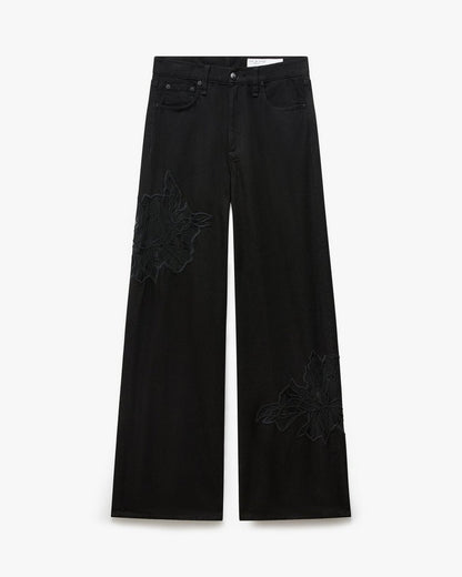 Sofie Wide-Leg Jeans - Black Rinse