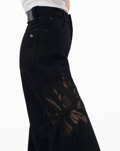 Sofie Wide-Leg Jeans - Black Rinse