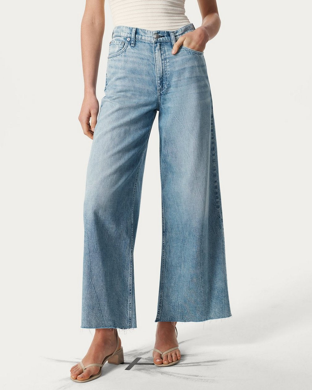 Sofie Ankle Wide-Leg Jeans - Mira
