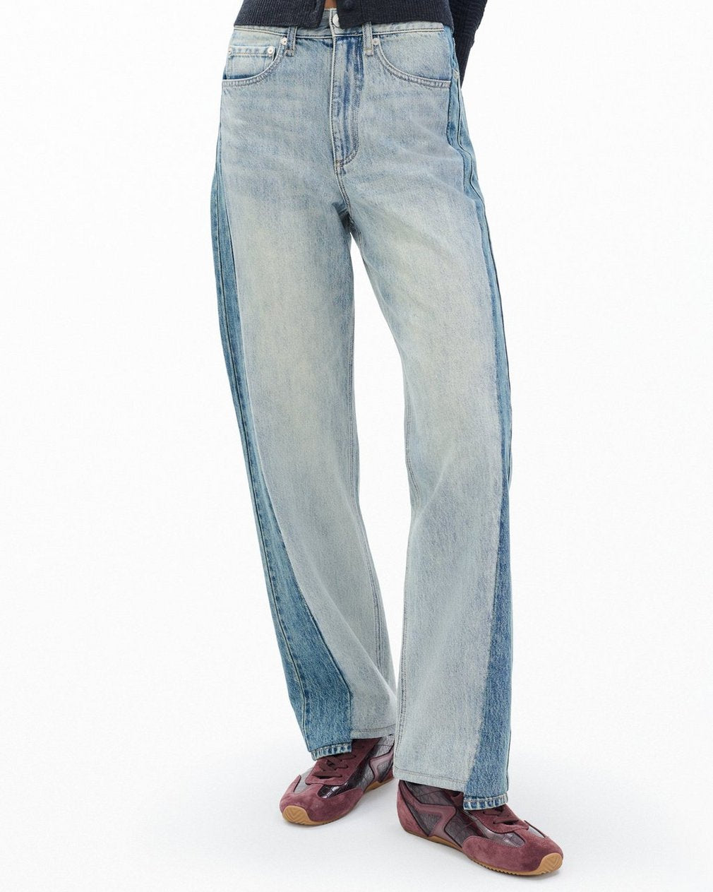 Shea Ankle Relaxed Straight Jeans - York Spliced