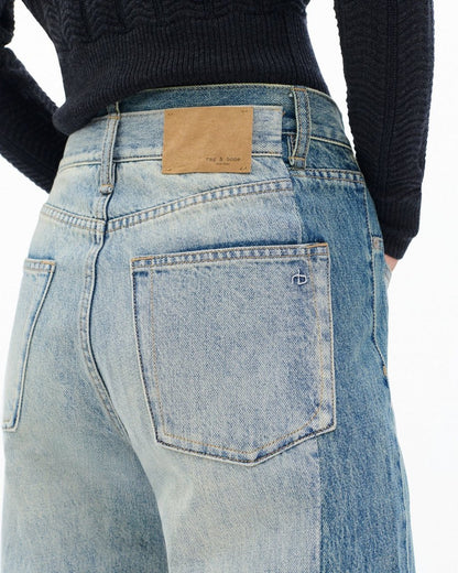 Shea Ankle Relaxed Straight Jeans - York Spliced
