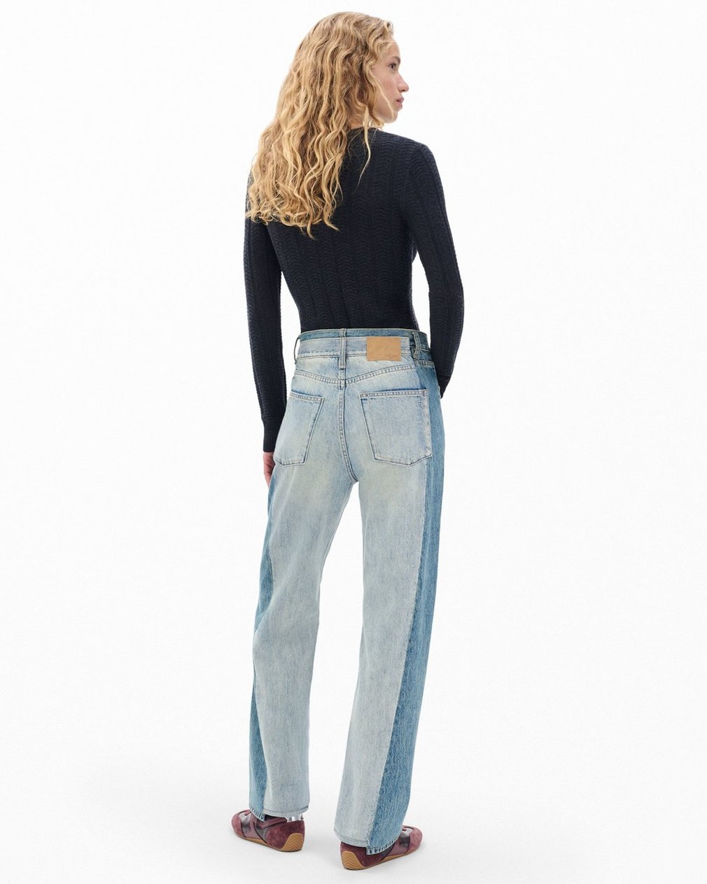 Shea Ankle Relaxed Straight Jeans - York Spliced
