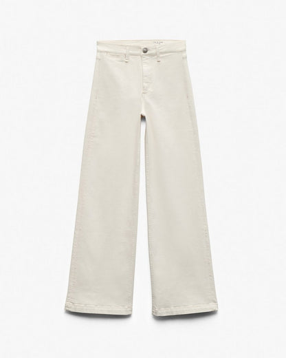 Hadley Wide-Leg Jeans - Ecru