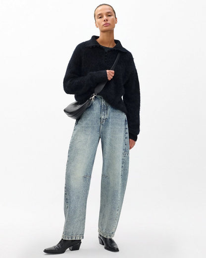 Charlie Barrel Jeans - Placid