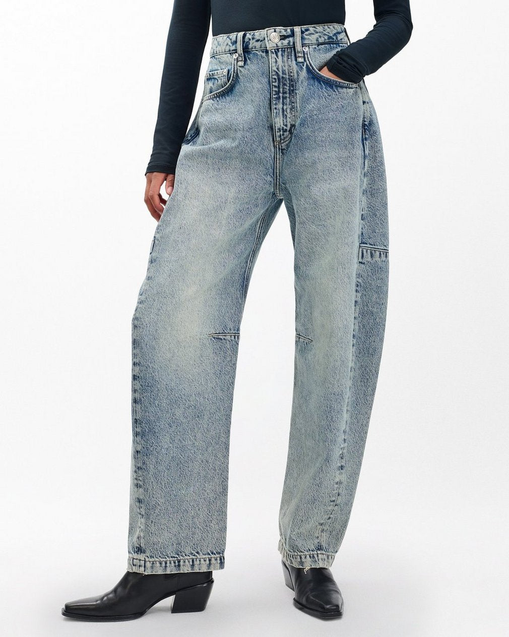 Charlie Barrel Jeans - Placid