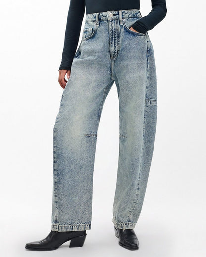 Charlie Barrel Jeans - Placid