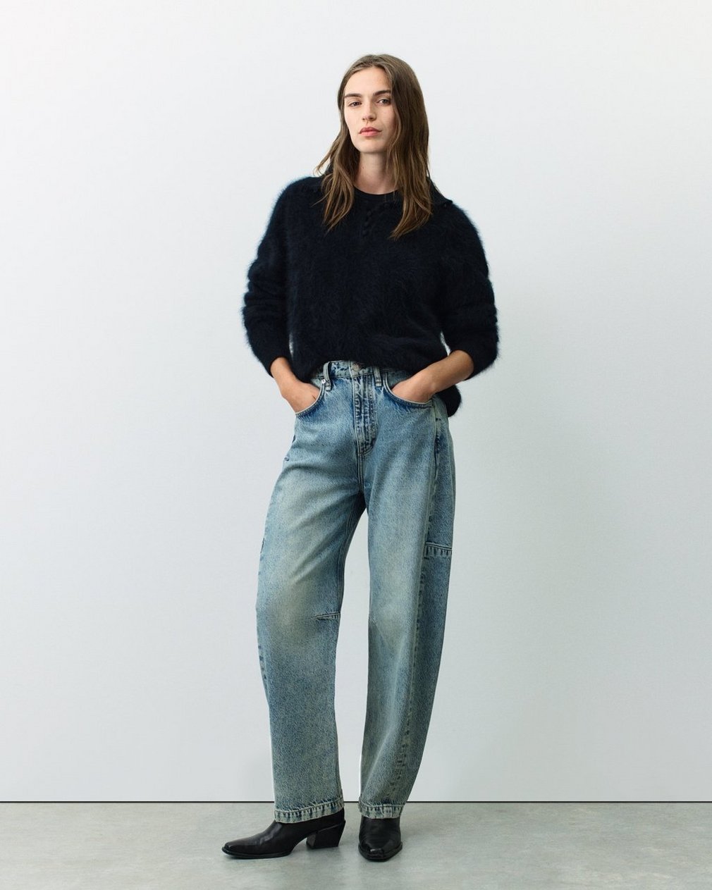 Charlie Barrel Jeans - Placid