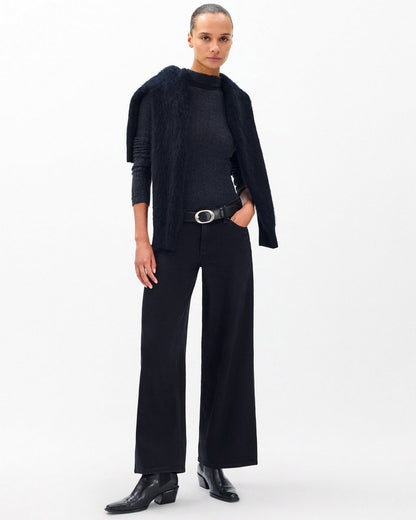 Aiden Wide-Leg Jeans - Black