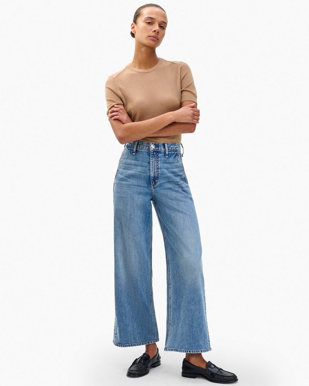 Andi Ankle Wide-Leg Jeans - Orian