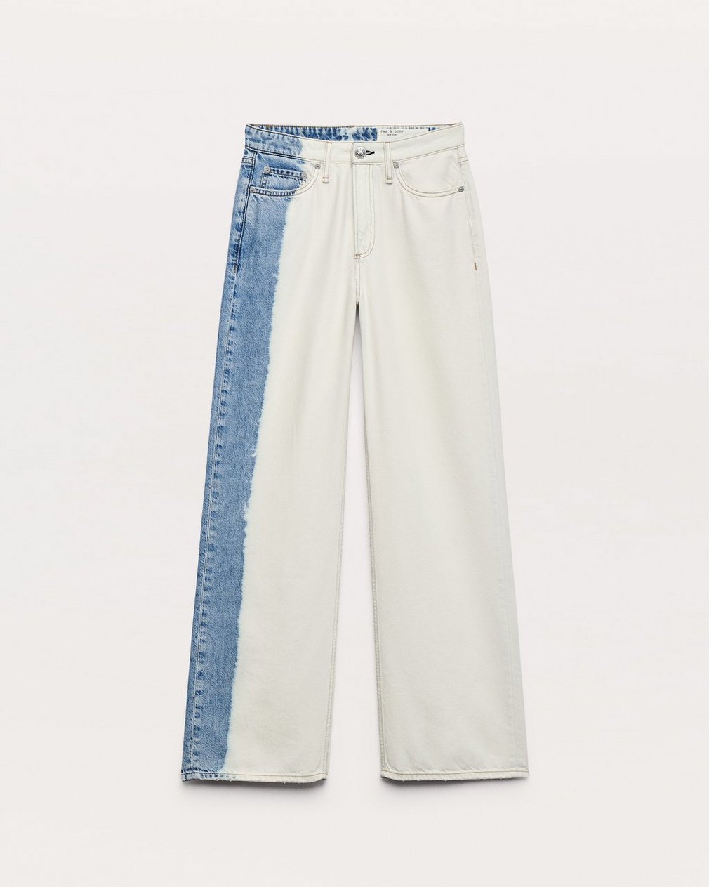 Logan Wide-Leg Jeans - Bleach Stripe