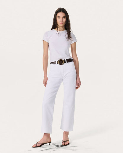 Shea Relaxed Straight Jeans - Optic White
