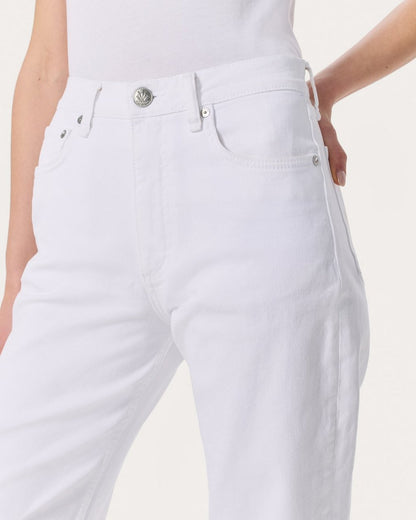 Shea Relaxed Straight Jeans - Optic White