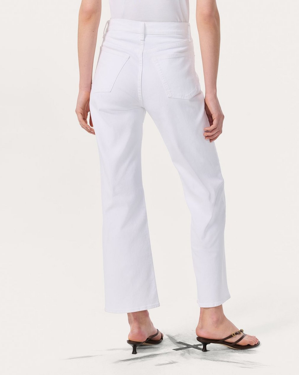 Shea Relaxed Straight Jeans - Optic White