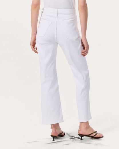 Shea Relaxed Straight Jeans - Optic White