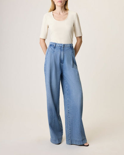Aurora Pleated Trouser - Winwood