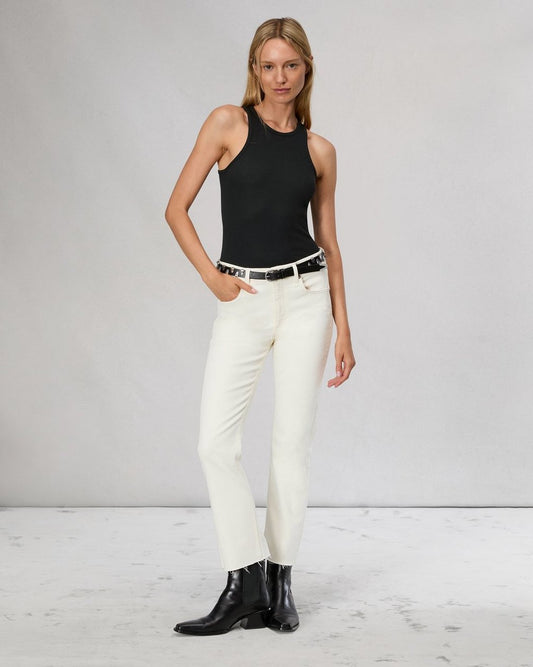 Peyton Ankle Bootcut Jean - Ecru
