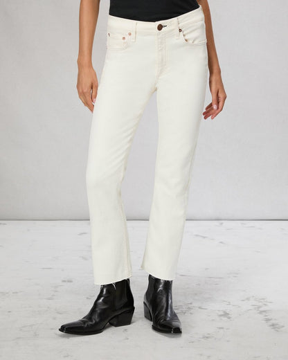 Peyton Ankle Bootcut Jean - Ecru