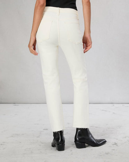 Peyton Ankle Bootcut Jean - Ecru
