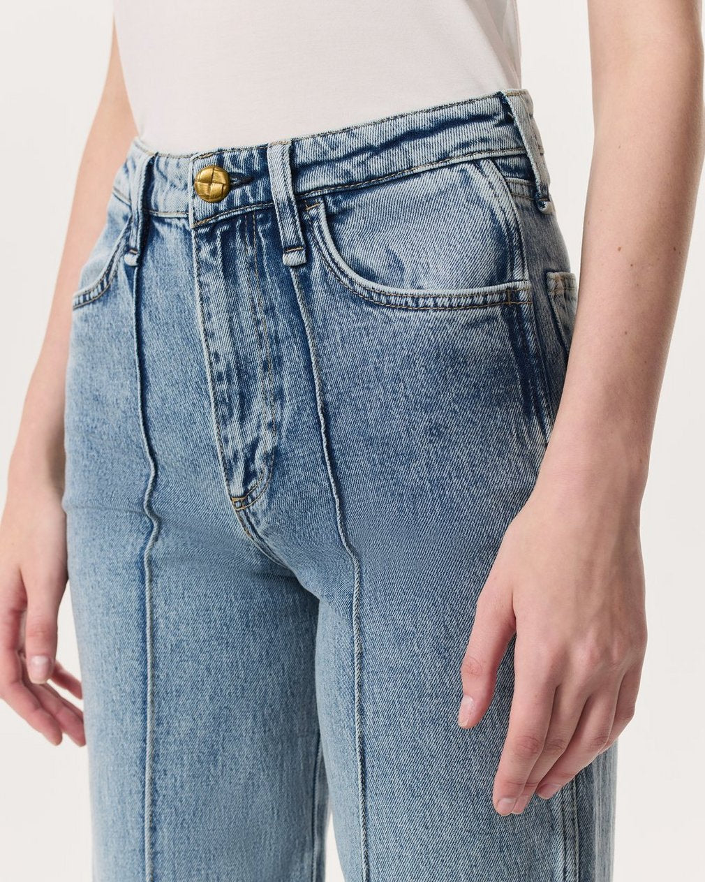 Skylar Wide-Leg Flare Jeans - Clementine