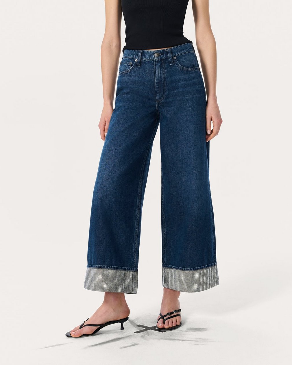 Sofie Ankle Wide-Leg Jeans - Dawn Jewel
