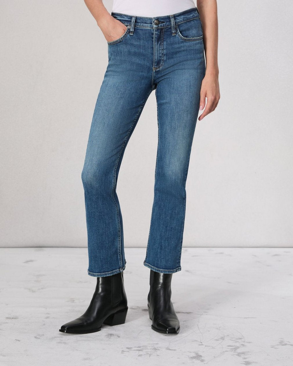 Flexi Peyton Ankle Bootcut Jean - Willow