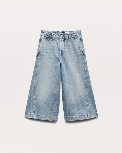Tailored Jamie Denim Culotte - Pacific