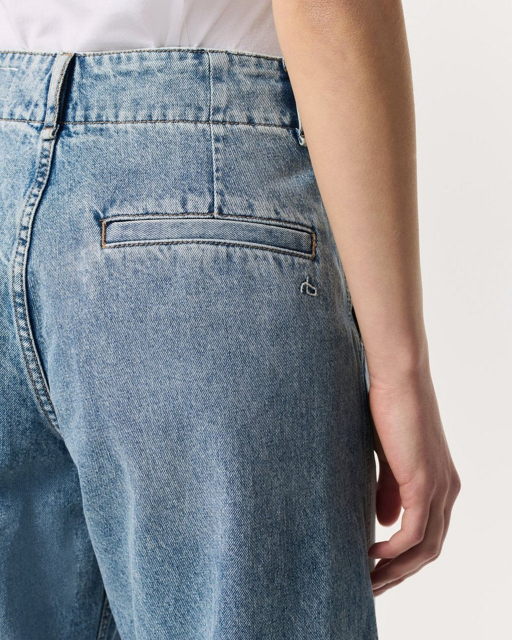 Tailored Jamie Denim Culotte - Pacific