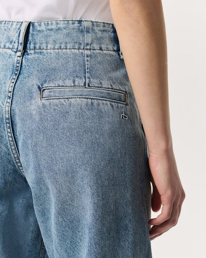 Tailored Jamie Denim Culotte - Pacific