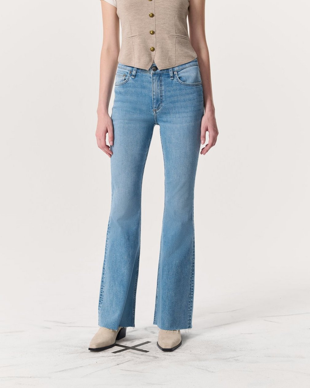 Flexi Dahlia Flare Jeans - Monterosso