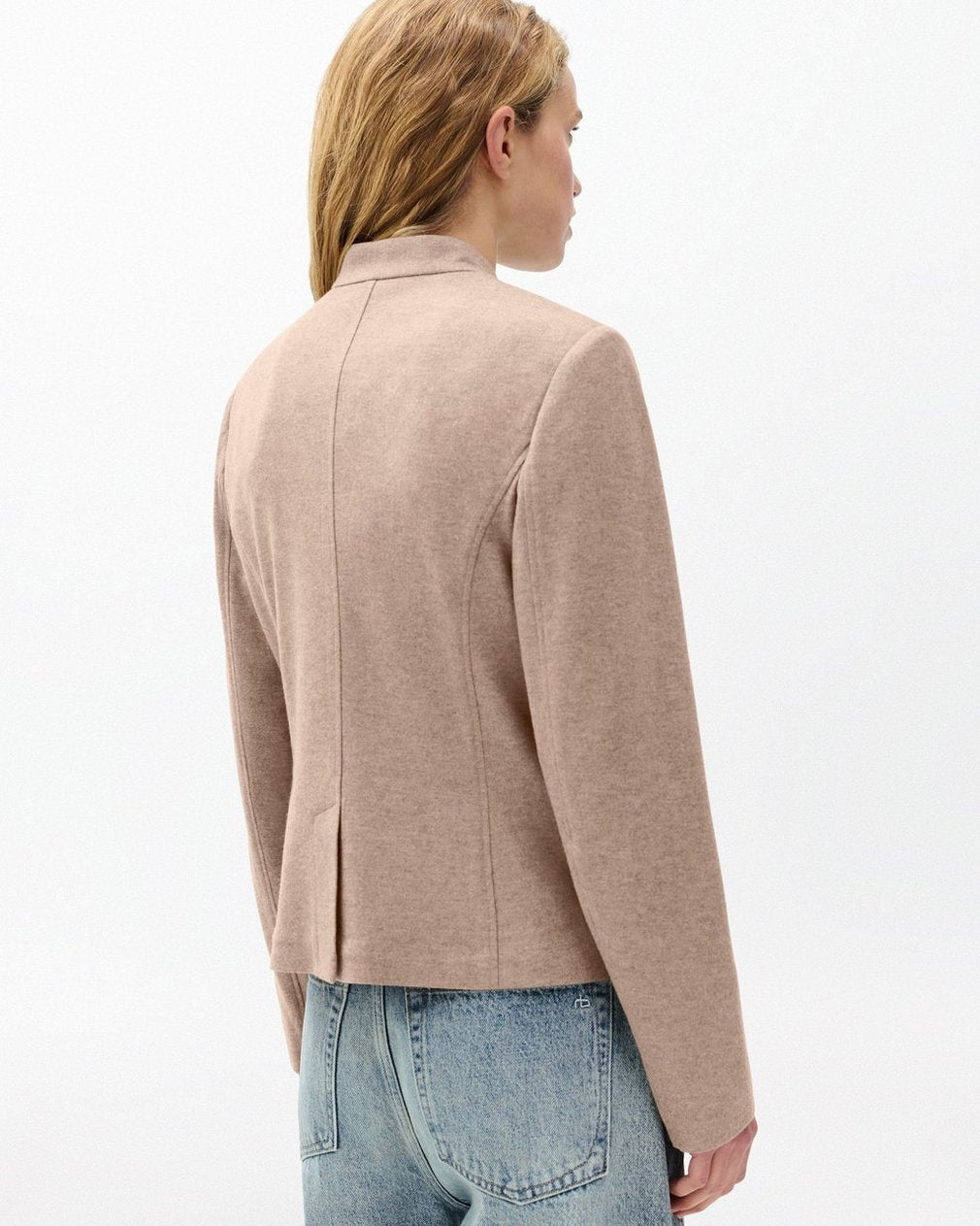 Mercer Refine Knit Blazer - Heather Oatmeal