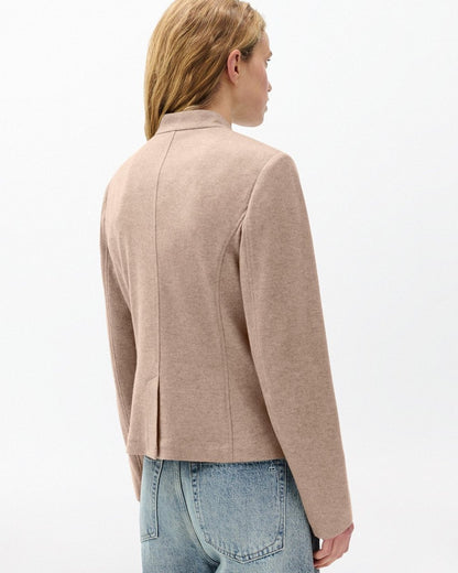 Mercer Refine Knit Blazer - Heather Oatmeal